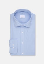 Regular Chemise performance carreaux in Bleu Clair |  Seidensticker Onlineshop