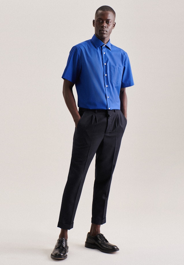 Regular Business shirt Uni in Medium Blue |  Seidensticker Onlineshop