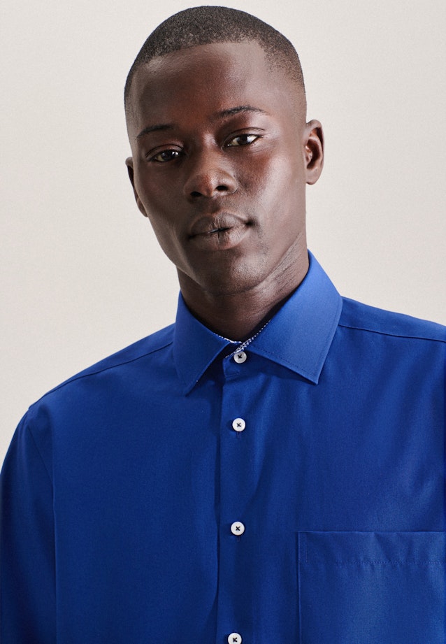 Regular Business shirt Uni in Medium Blue |  Seidensticker Onlineshop
