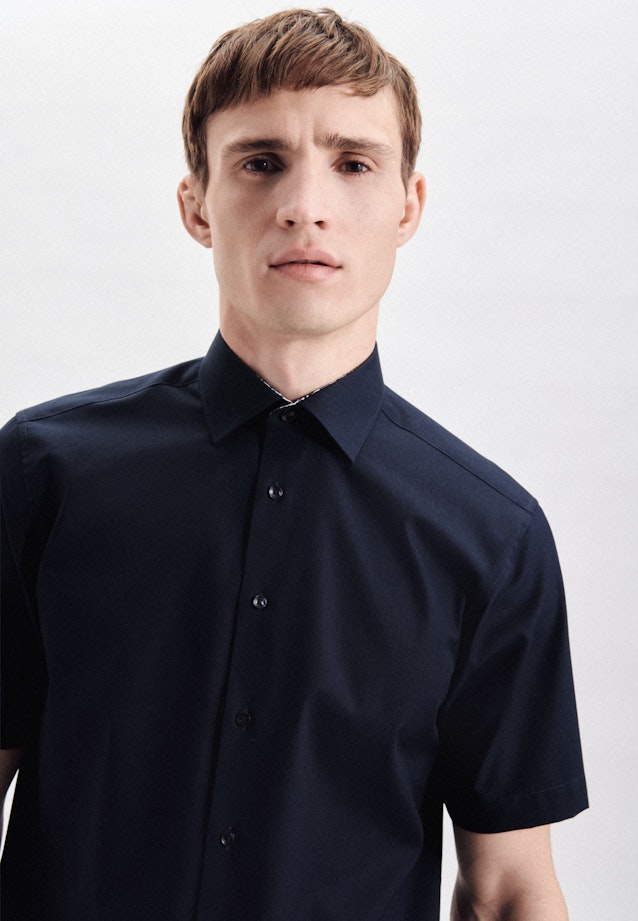 Regular Business shirt Uni in Dark Blue |  Seidensticker Onlineshop