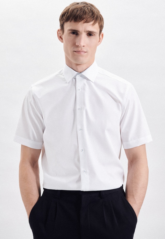 Regular Business Hemd Uni in Weiß |  Seidensticker Onlineshop