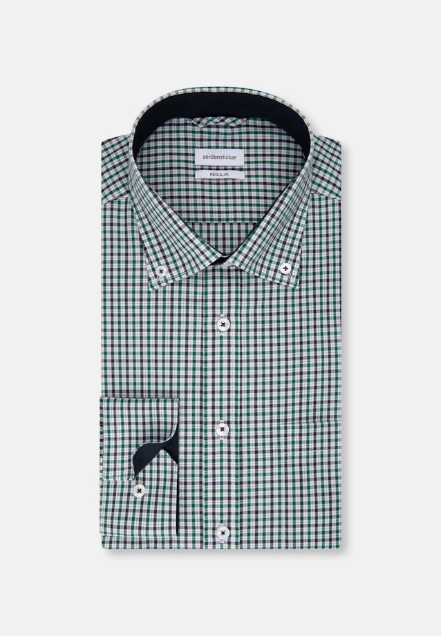 Regular Business Hemd Karo in Grün |  Seidensticker Onlineshop