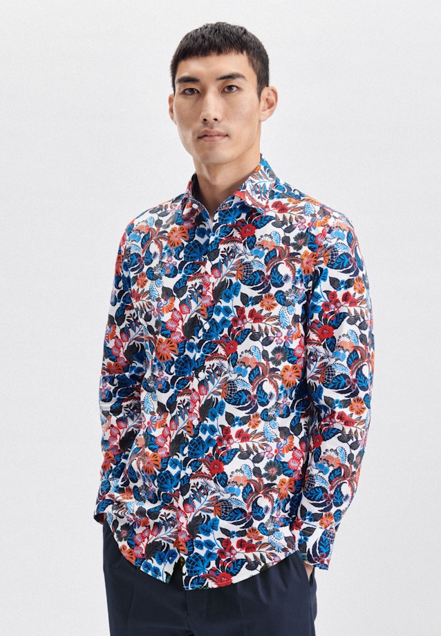 X-Slim Business shirt Print in Red |  Seidensticker Onlineshop