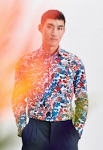 X-Slim Business shirt Print in Red |  Seidensticker Onlineshop