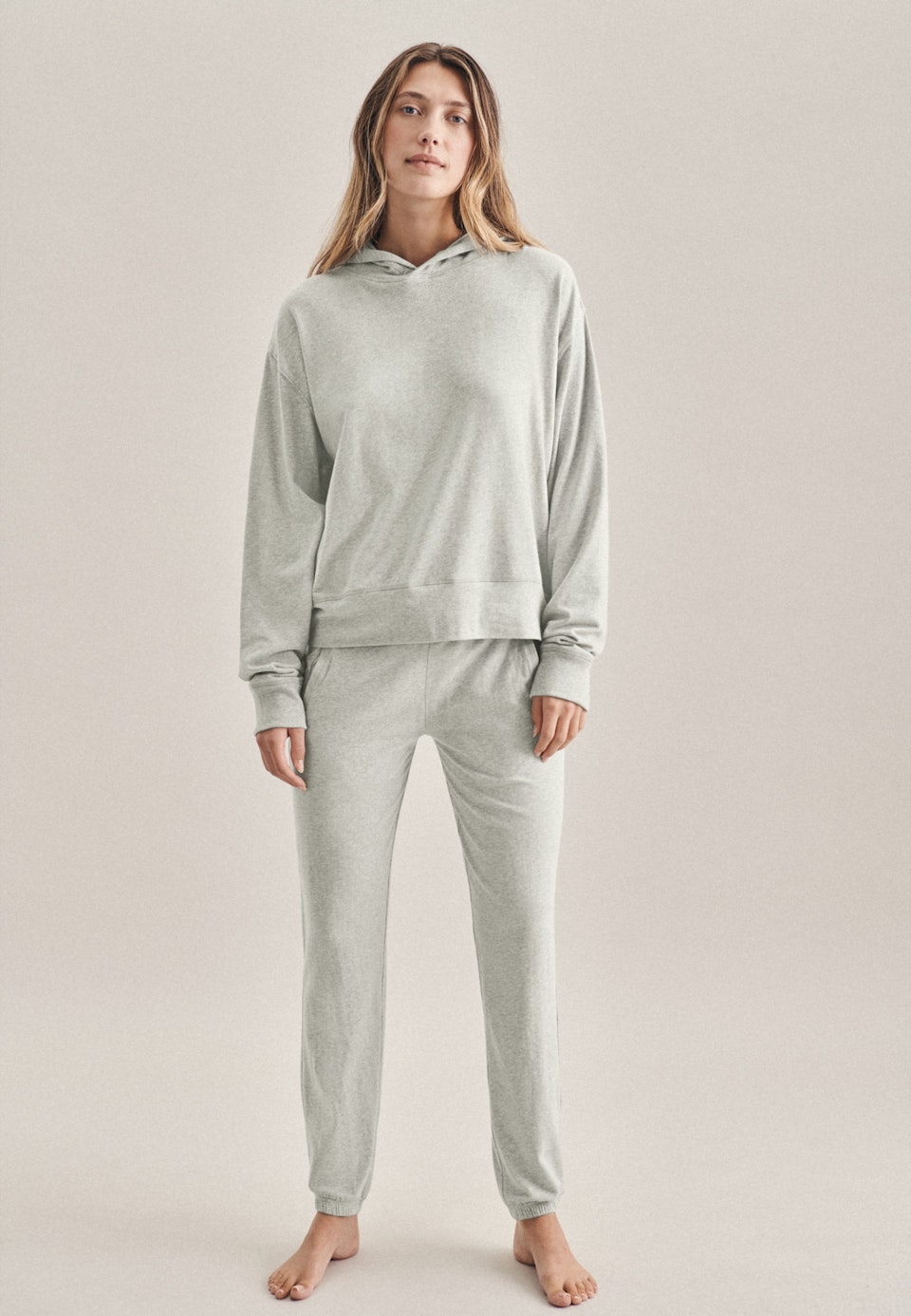 Loungewear-Set Gerader Schnitt (Normal-Fit) in Grau |  Seidensticker Onlineshop