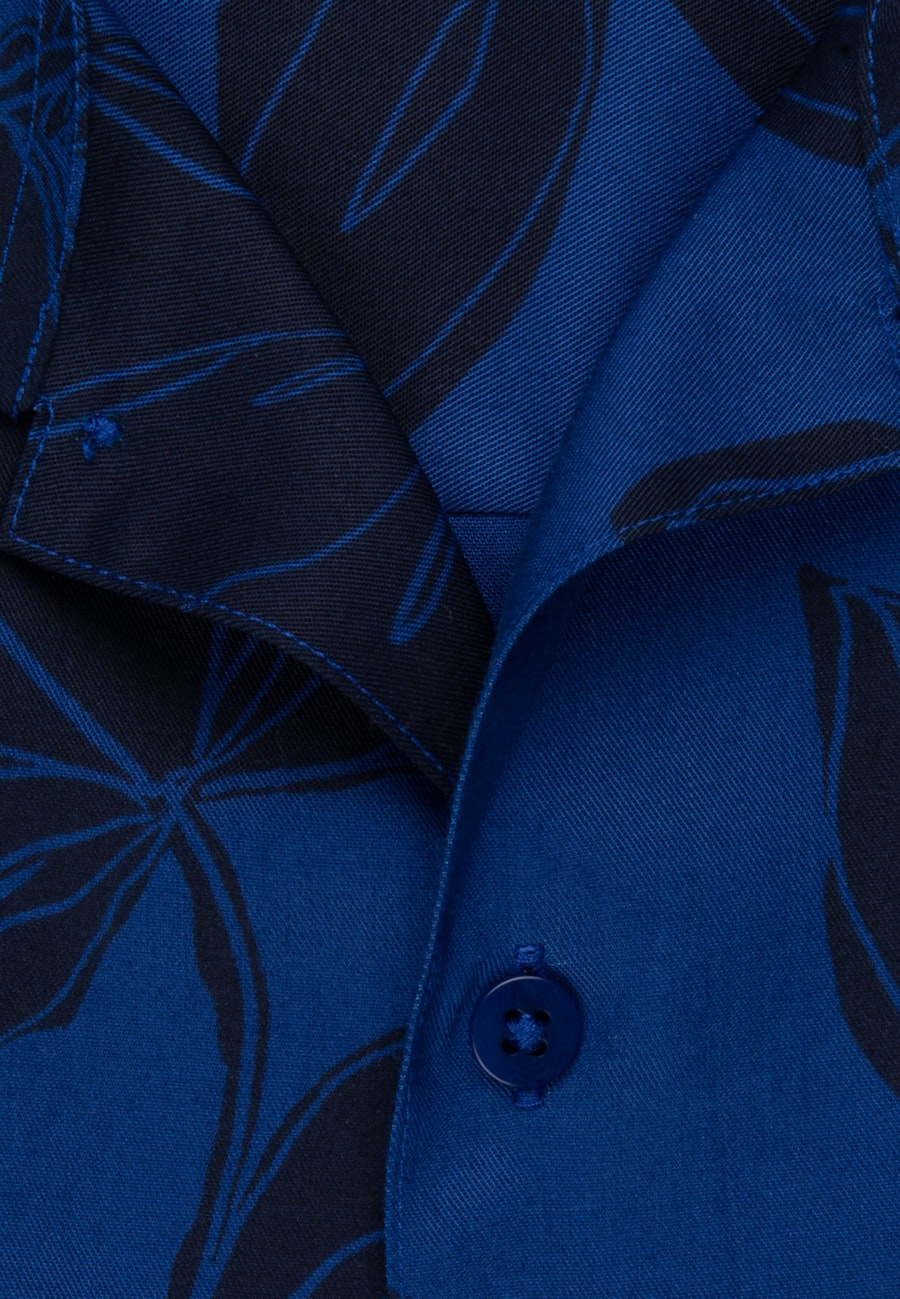 Kragen Casual Hemd Regular in Mittelblau |  Seidensticker Onlineshop