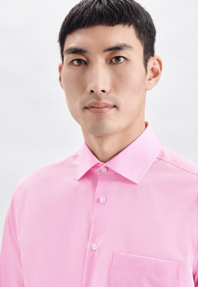 Regular Business Hemd Uni in Rosa/Pink |  Seidensticker Onlineshop