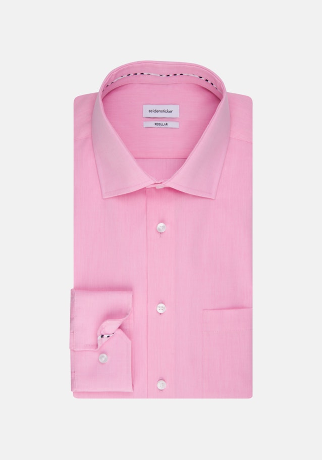 Non-iron Chambray Business overhemd in Regular with Kentkraag in Roze/Pink |  Seidensticker Onlineshop