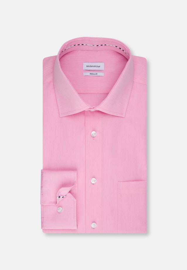 Regular Business Hemd Uni in Rosa/Pink |  Seidensticker Onlineshop