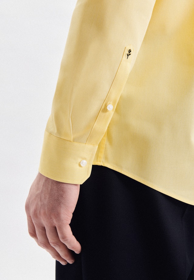 Regular Business Hemd Uni in Gelb |  Seidensticker Onlineshop