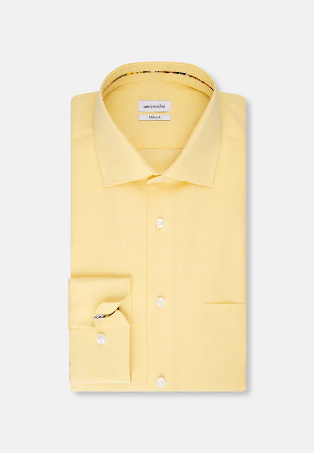 Regular Business Hemd Uni in Gelb |  Seidensticker Onlineshop