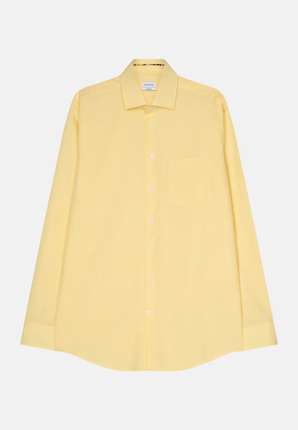 Regular Business Hemd Uni in Gelb |  Seidensticker Onlineshop