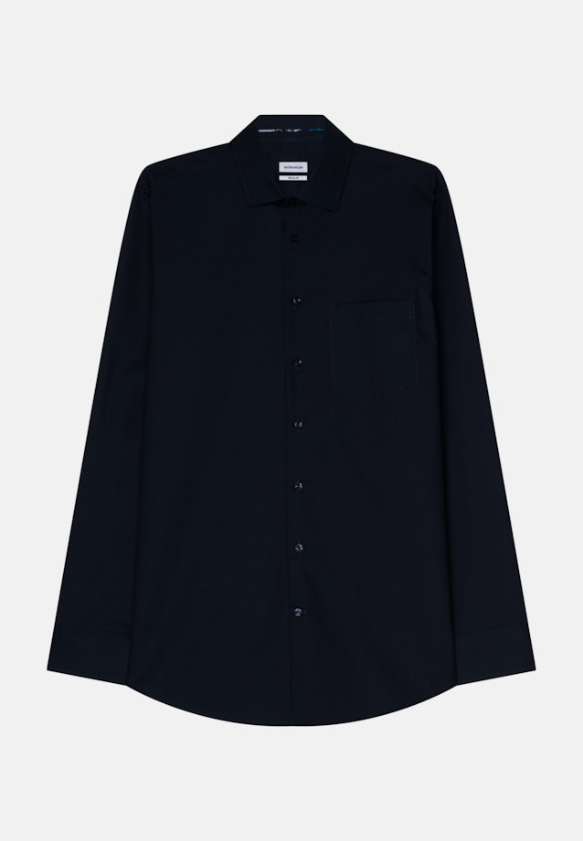 Regular Business Hemd Uni in Dunkelblau |  Seidensticker Onlineshop