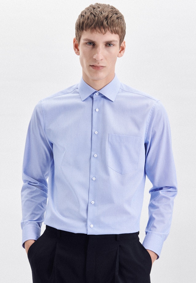 Regular Business shirt Uni in Light Blue |  Seidensticker Onlineshop