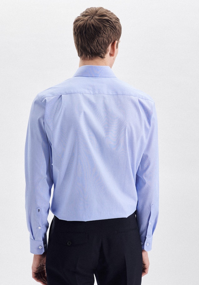 Non-iron Chambray Business Shirt in Regular with Kent-Collar in Light Blue | Seidensticker Onlineshop