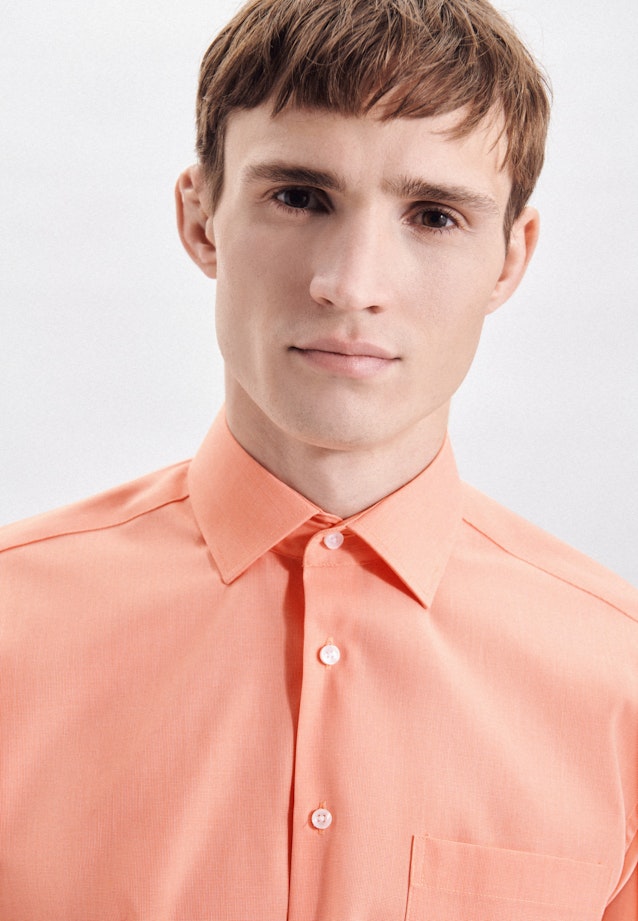Regular Business shirt Uni in Orange |  Seidensticker Onlineshop