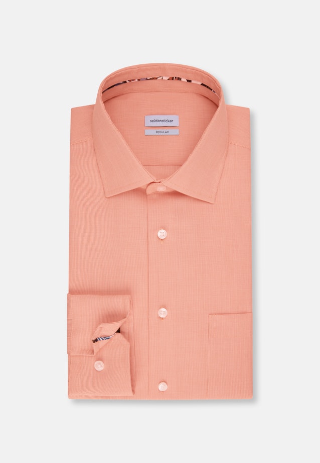 Regular Business shirt Uni in Orange |  Seidensticker Onlineshop