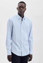 Slim Chemise performance Imprimé in Turquoise |  Seidensticker Onlineshop