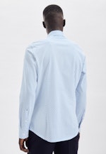 Slim Chemise performance Imprimé in Turquoise |  Seidensticker Onlineshop