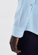 Slim Chemise performance Imprimé in Turquoise |  Seidensticker Onlineshop