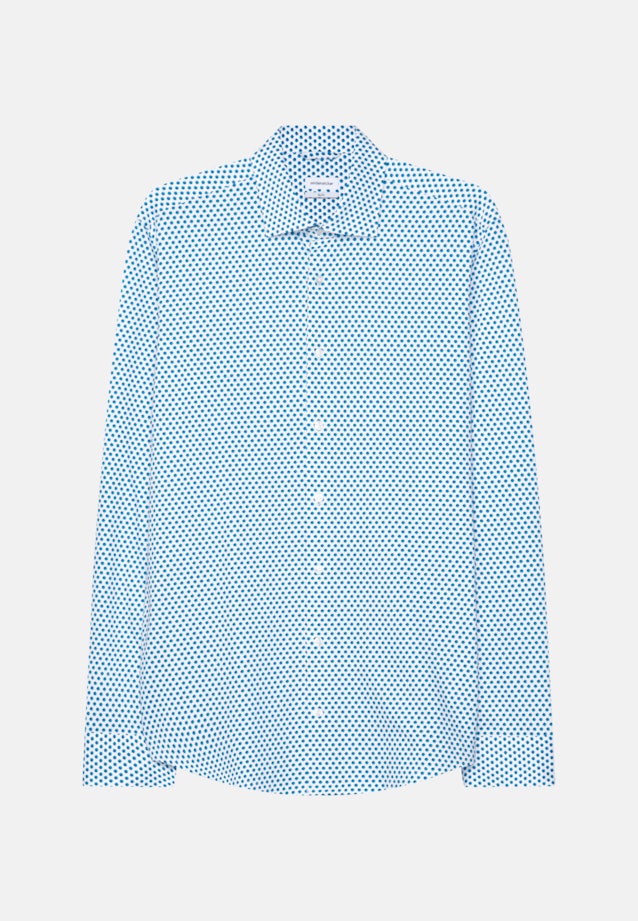 Slim Chemise performance Imprimé in Turquoise |  Seidensticker Onlineshop