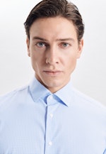 Slim Chemise performance carreaux in Bleu Clair |  Seidensticker Onlineshop