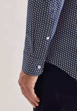 Slim Chemise performance Imprimé in Bleu Foncé |  Seidensticker Onlineshop