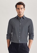 Slim Chemise performance Imprimé in Bleu Foncé |  Seidensticker Onlineshop