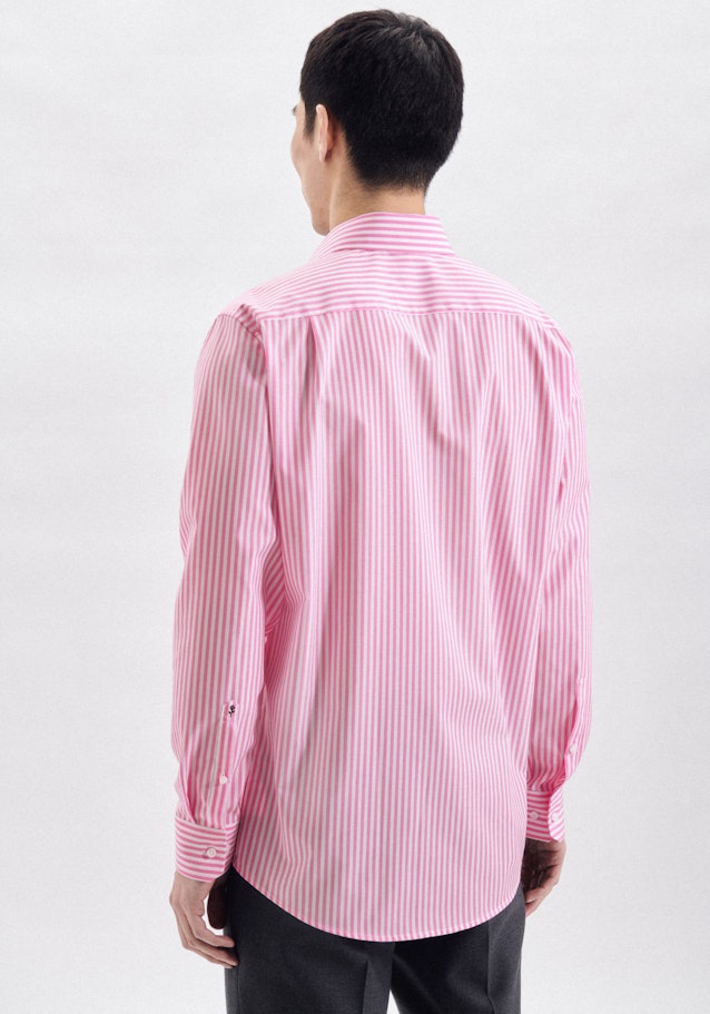 Bügelfreies Popeline Business Hemd in Regular mit Kentkragen in Rosa/Pink |  Seidensticker Onlineshop