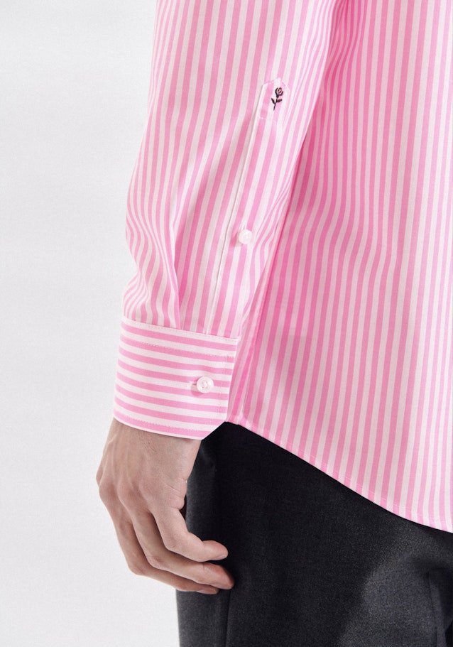 Non-iron Poplin Business Shirt in Regular with Kent-Collar in Pink |  Seidensticker Onlineshop