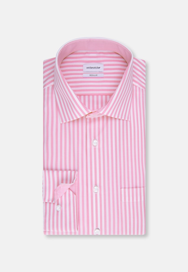 Regular Business Hemd Streifen in Rosa/Pink |  Seidensticker Onlineshop