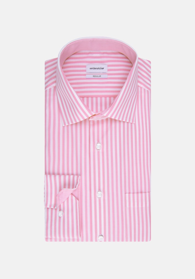 Non-iron Popeline Business overhemd in Regular with Kentkraag in Roze/Pink |  Seidensticker Onlineshop