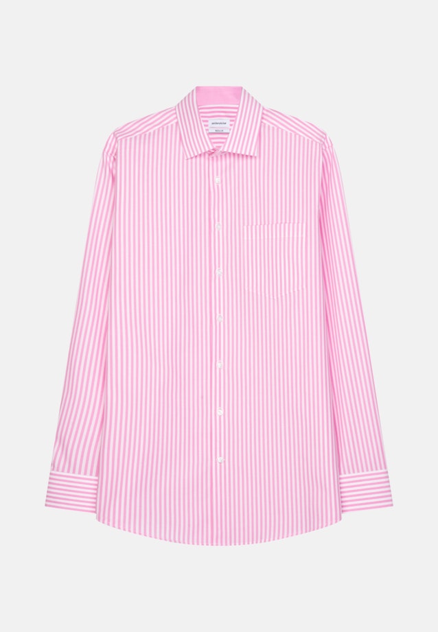 Regular Business Hemd Streifen in Rosa/Pink |  Seidensticker Onlineshop
