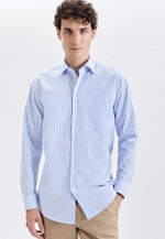 Regular Chemise d'affaires rayures in Bleu Clair |  Seidensticker Onlineshop