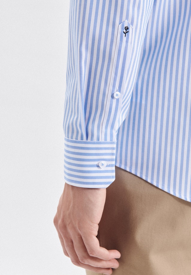 Regular Chemise d'affaires rayures in Bleu Clair |  Seidensticker Onlineshop