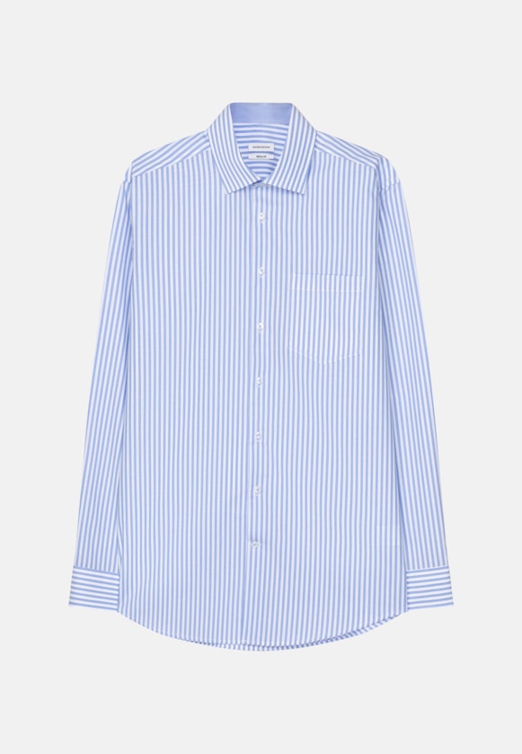 Regular Chemise d'affaires rayures in Bleu Clair |  Seidensticker Onlineshop
