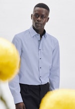 Shaped Chemise d'affaires rayures in Bleu Moyen |  Seidensticker Onlineshop