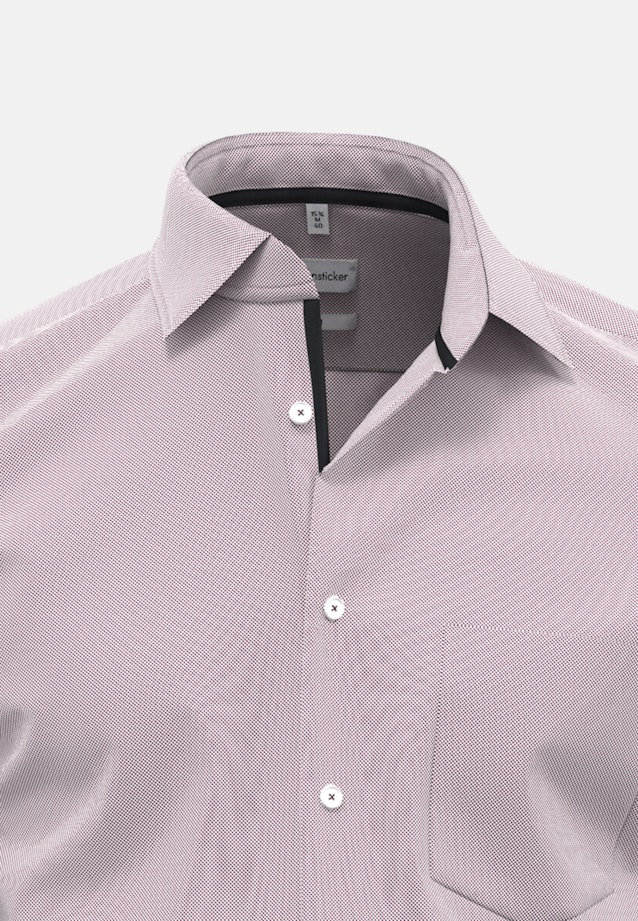 Chemise Business X-Slim Structuré Col Kent in Rouge |  Seidensticker Onlineshop