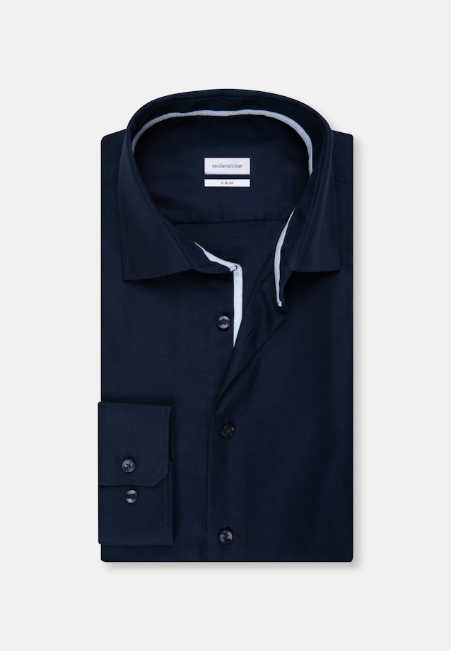 X-Slim Business Hemd Uni in Dunkelblau |  Seidensticker Onlineshop