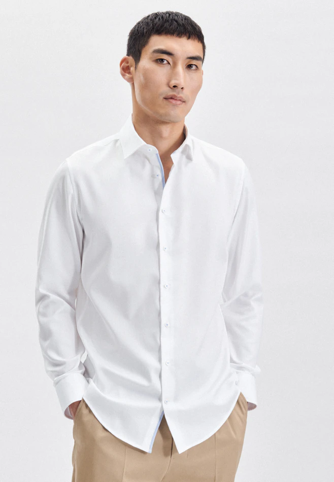 X-Slim Chemise d'affaires Uni dans Blanc | Boutique en ligne Seidensticker