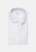 Chemise Business X-Slim Structuré Col Kent in Blanc |  Seidensticker Onlineshop