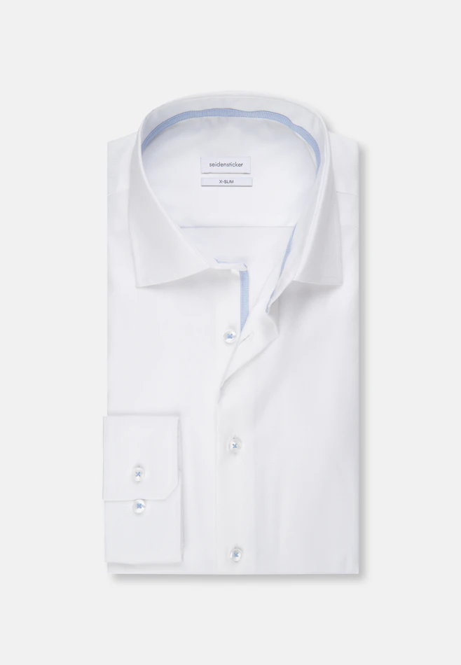 X-Slim Chemise d'affaires Uni dans Blanc | Boutique en ligne Seidensticker