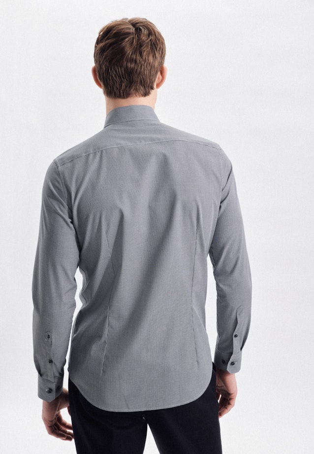 Slim Business Hemd Karo in Dunkelblau |  Seidensticker Onlineshop