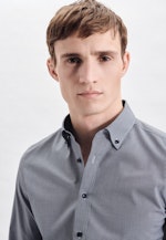 Slim Business Hemd Karo in Dunkelblau |  Seidensticker Onlineshop