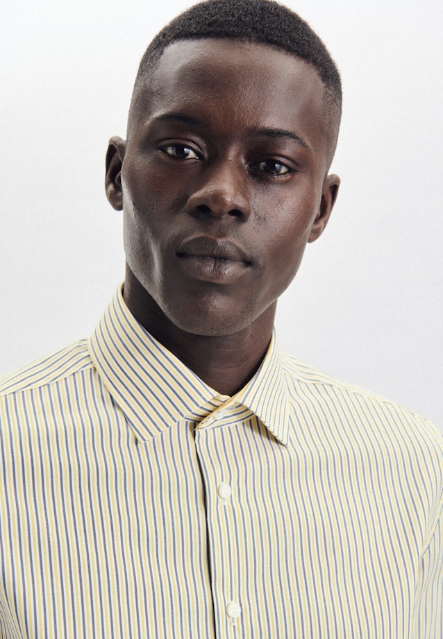 Slim Business Hemd Streifen in Gelb |  Seidensticker Onlineshop