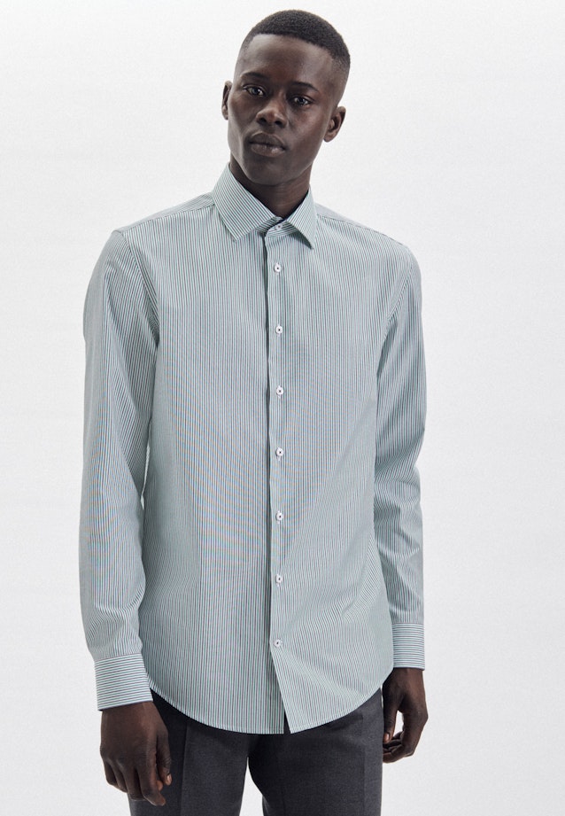 Slim Business shirt Stripe in Green |  Seidensticker Onlineshop