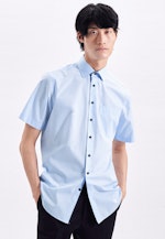 Regular Chemise Business Imprimé in Bleu Clair |  Seidensticker Onlineshop