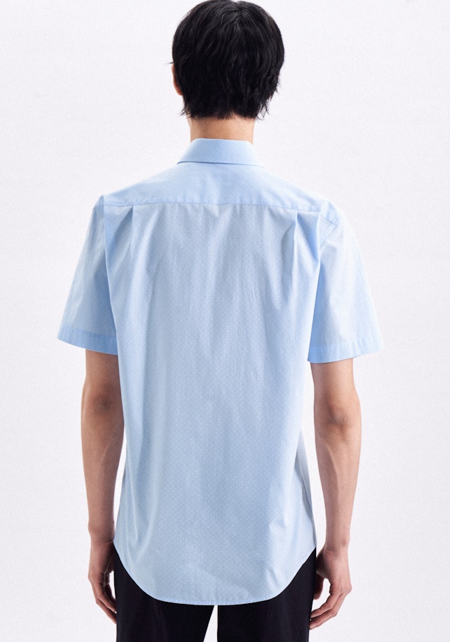 Poplin Short sleeve Business Shirt in Regular with Kent-Collar in Light Blue |  Seidensticker Onlineshop