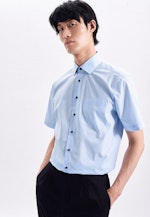 Regular Chemise Business Imprimé in Bleu Clair |  Seidensticker Onlineshop
