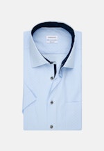 Regular Chemise Business Imprimé in Bleu Clair |  Seidensticker Onlineshop